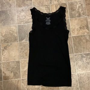 Faded Glory Large (12/14) Black Woman's Tank w/Lace